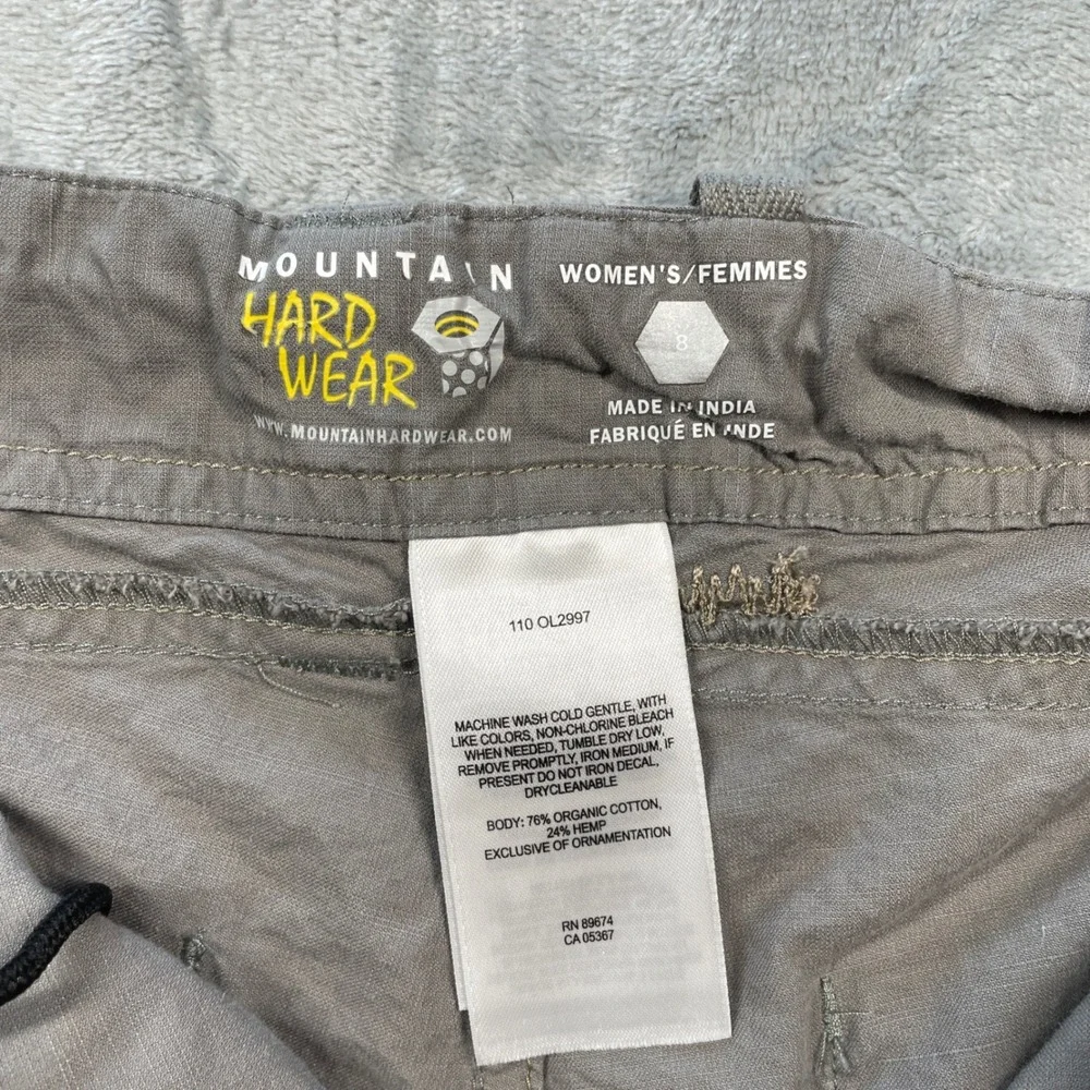 Mountain Hardwear Womens Organic Cotton Hemp Blend Hiking Shorts